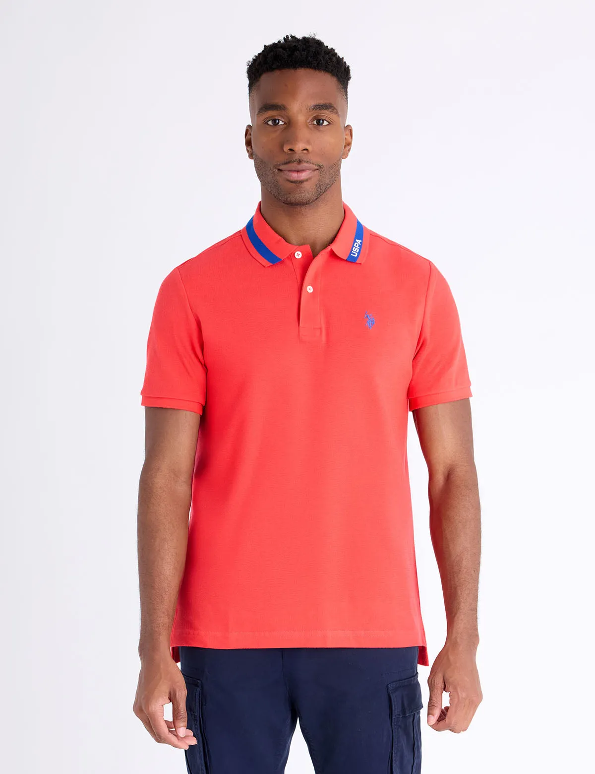 PIQUE POLO SHIRT WITH TIPPED COLLAR sold by U.S. Polo Assn. product image thumbnail 2