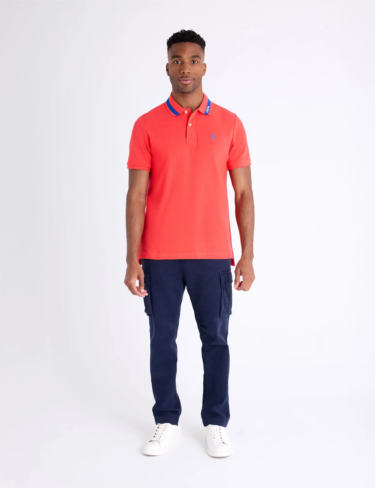 PIQUE POLO SHIRT WITH TIPPED COLLAR sold by U.S. Polo Assn. product image thumbnail 4