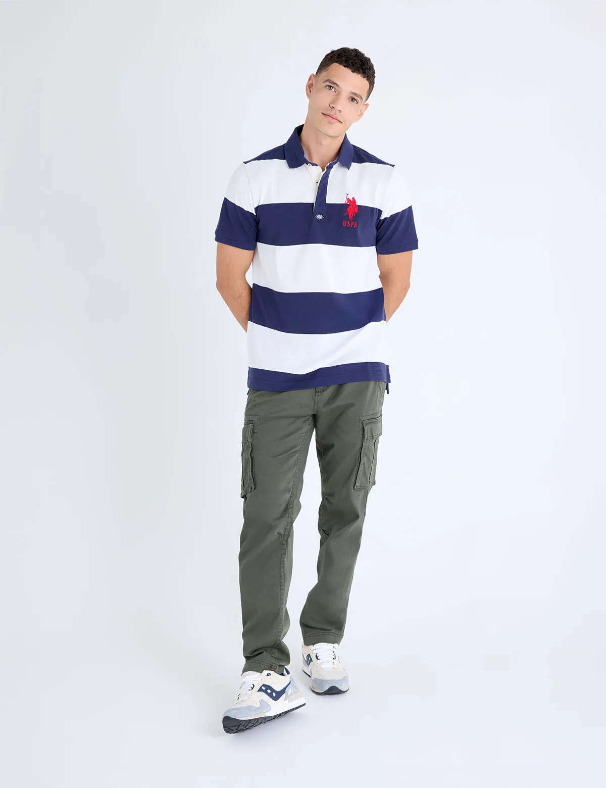 RUGBY STRIPE POLO SHIRT sold by U.S. Polo Assn. product image thumbnail 3