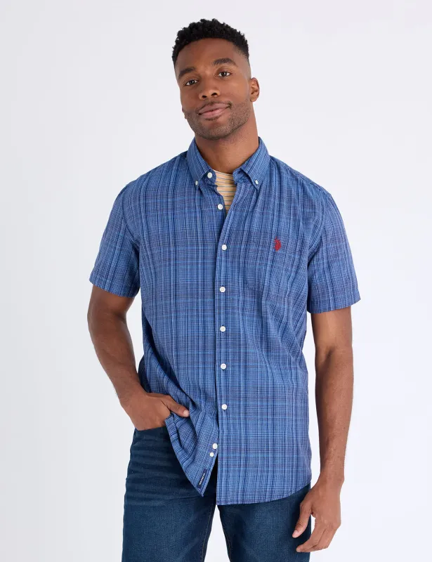 YARN DYE COTTON SHORT SLEEVE SHIRT sold by U.S. Polo Assn.