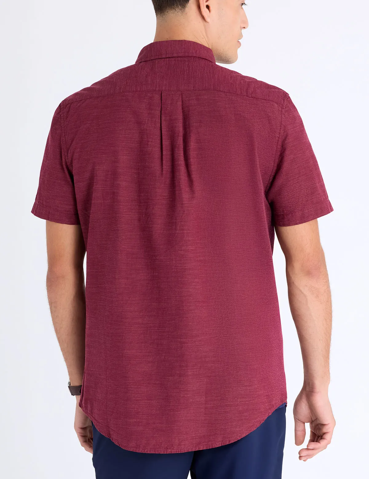 TEXTURED YARN DYE STRIPE SHORT SLEEVE SHIRT sold by U.S. Polo Assn. product image thumbnail 4