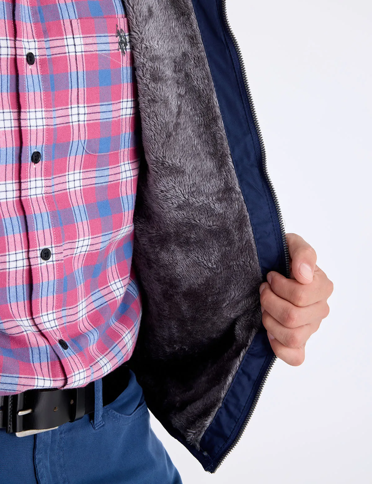 DIAMOND QUILTED FLEECE JACKET sold by U.S. Polo Assn. product image thumbnail 2