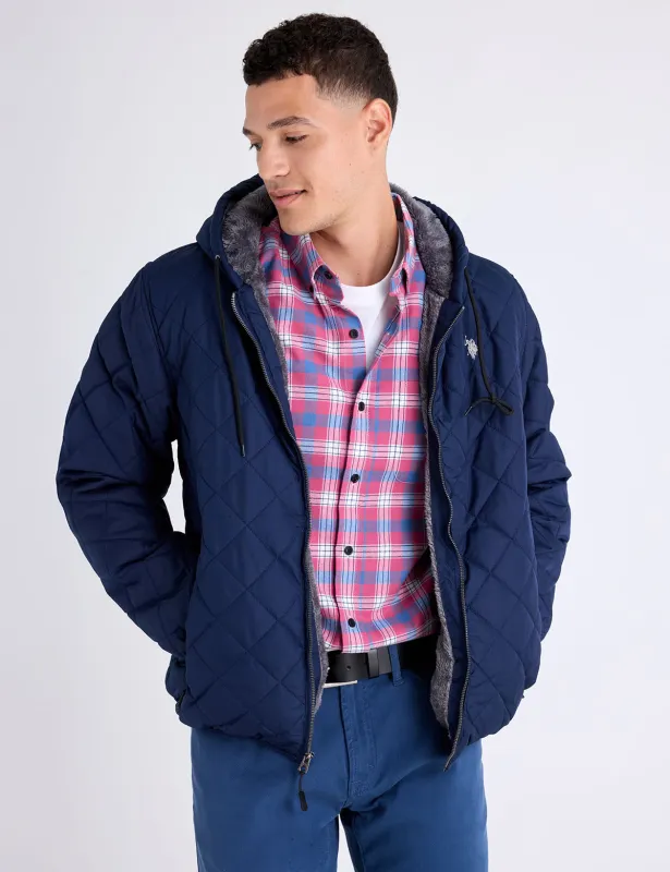 DIAMOND QUILTED FLEECE JACKET sold by U.S. Polo Assn.