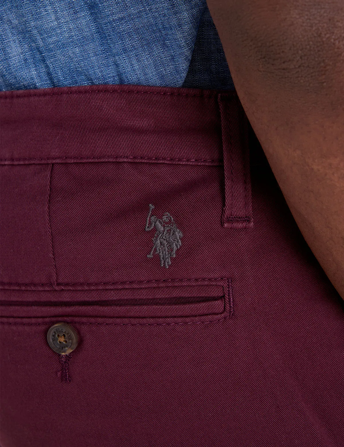 STRETCH SLIM CHINO PANTS sold by U.S. Polo Assn. product image thumbnail 4