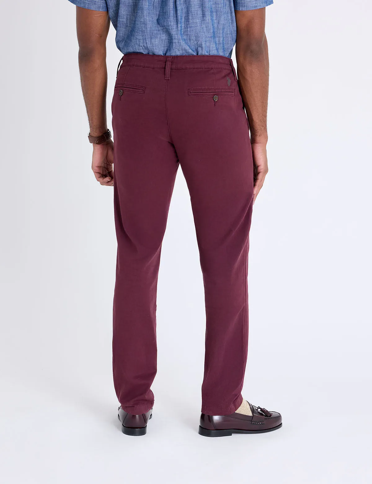 STRETCH SLIM CHINO PANTS sold by U.S. Polo Assn. product image thumbnail 5