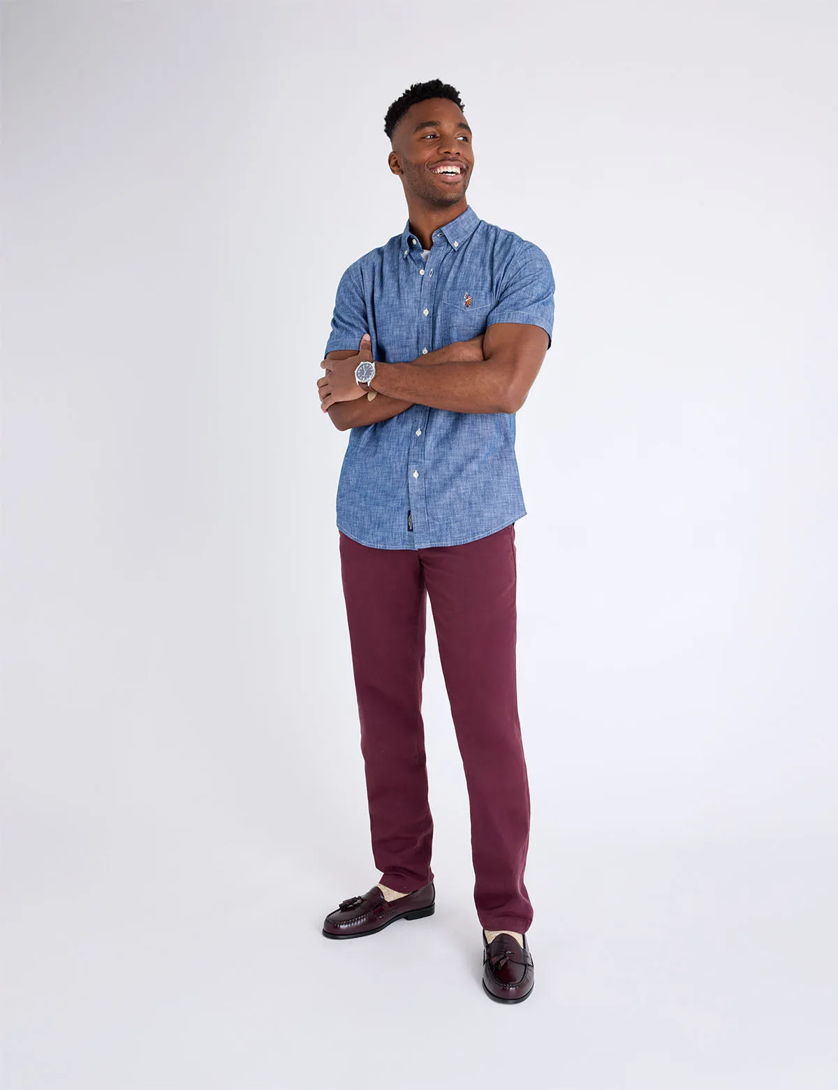 STRETCH SLIM CHINO PANTS sold by U.S. Polo Assn. product image thumbnail 2