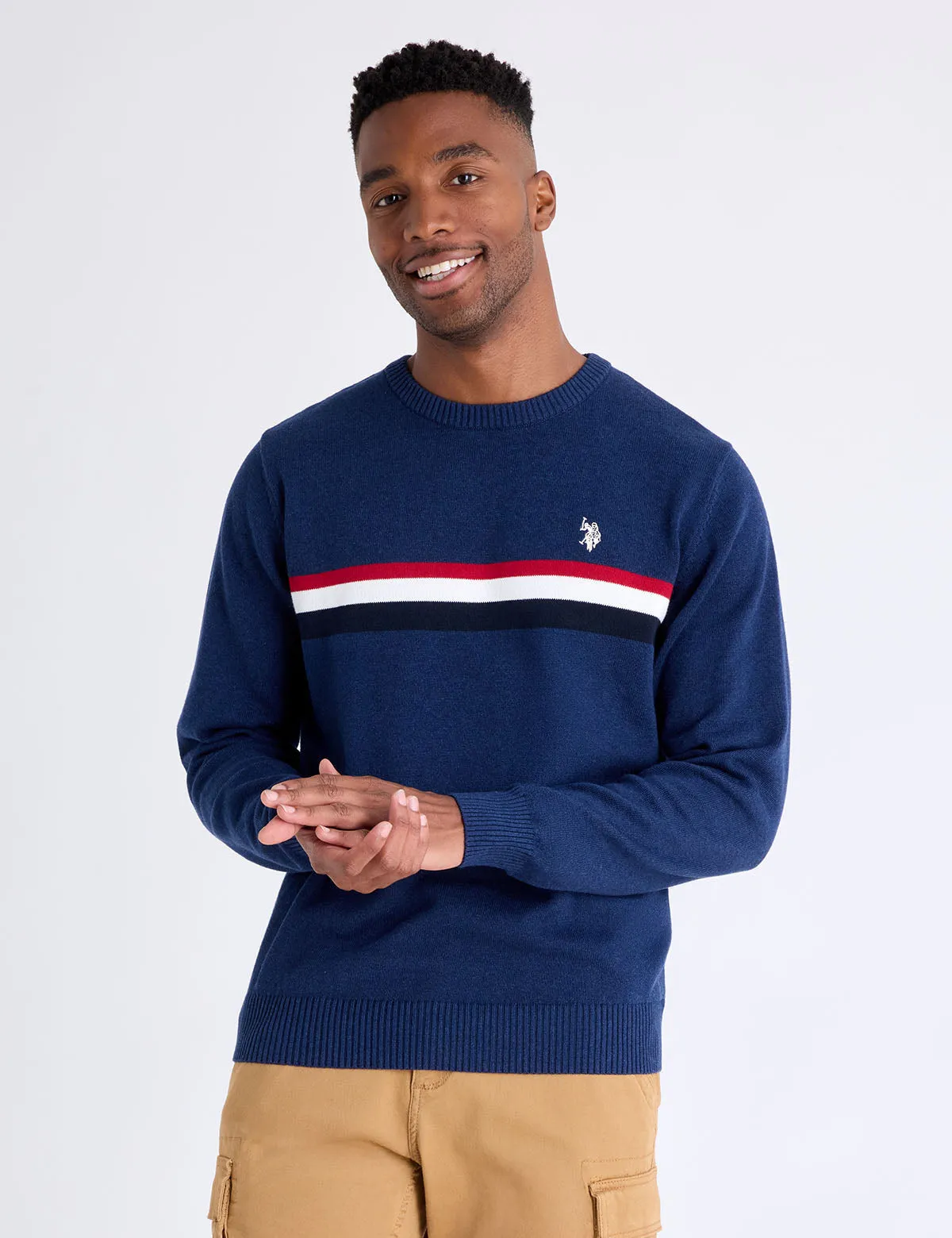 SIGNATURE STRIPE CREW NECK SWEATER sold by U.S. Polo Assn. product image thumbnail 5