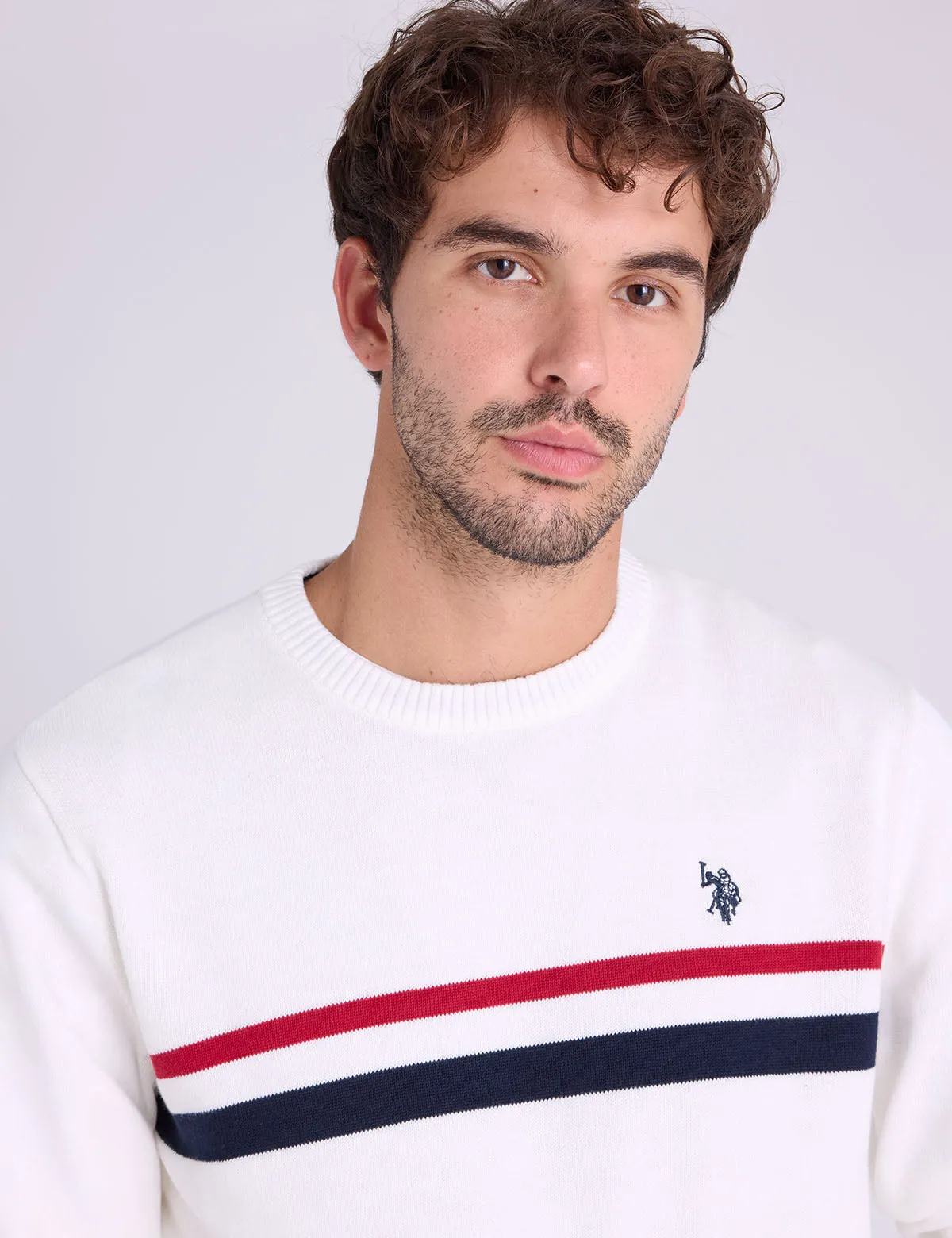 SIGNATURE STRIPE CREW NECK SWEATER sold by U.S. Polo Assn. product image thumbnail 3