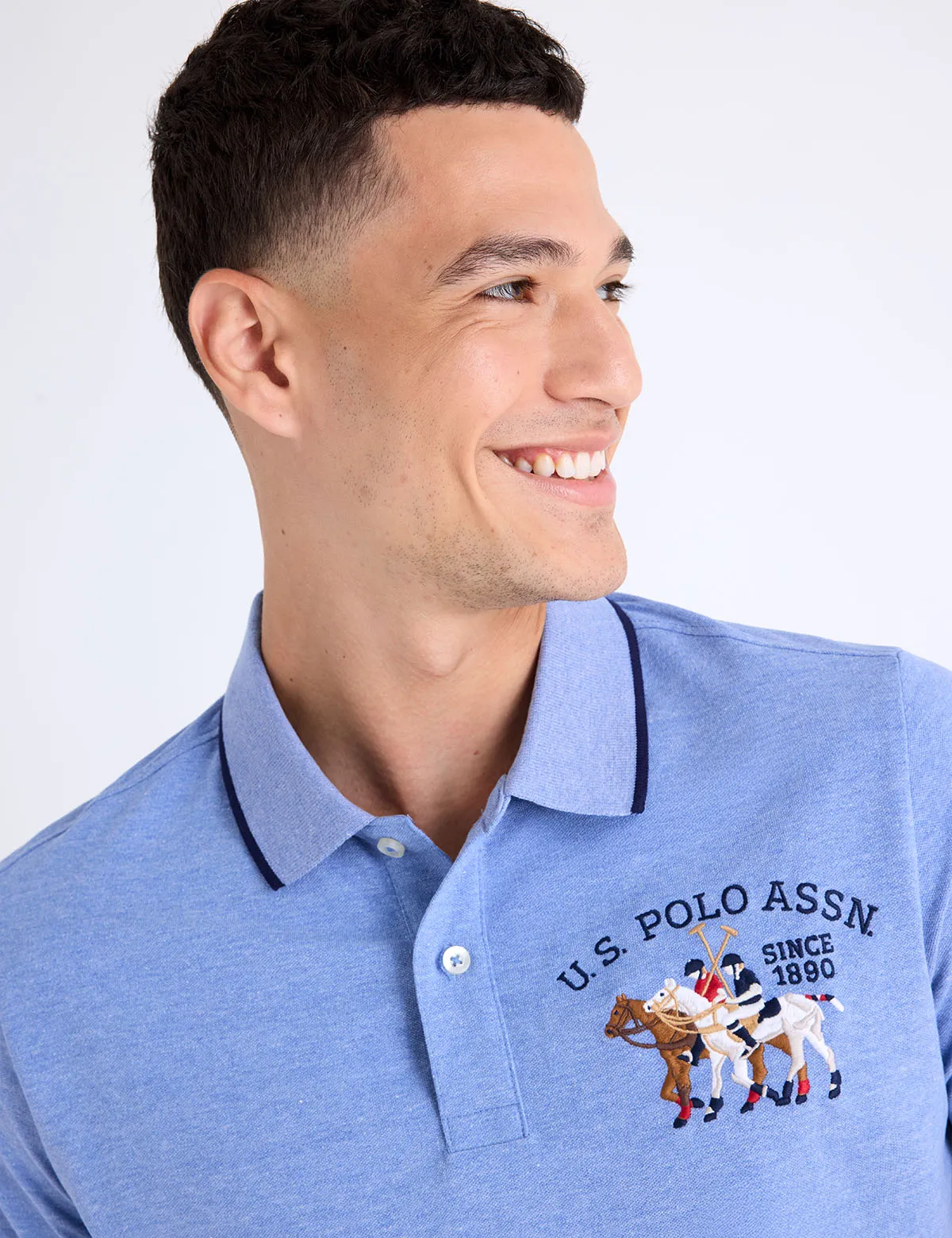 PIQUE POLO SHIRT WITH LOGO EMBLEM sold by U.S. Polo Assn. product image thumbnail 2