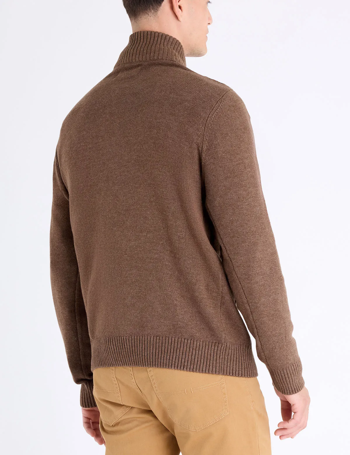 1/4 ZIP COTTON CABLE SWEATER sold by U.S. Polo Assn. product image thumbnail 5