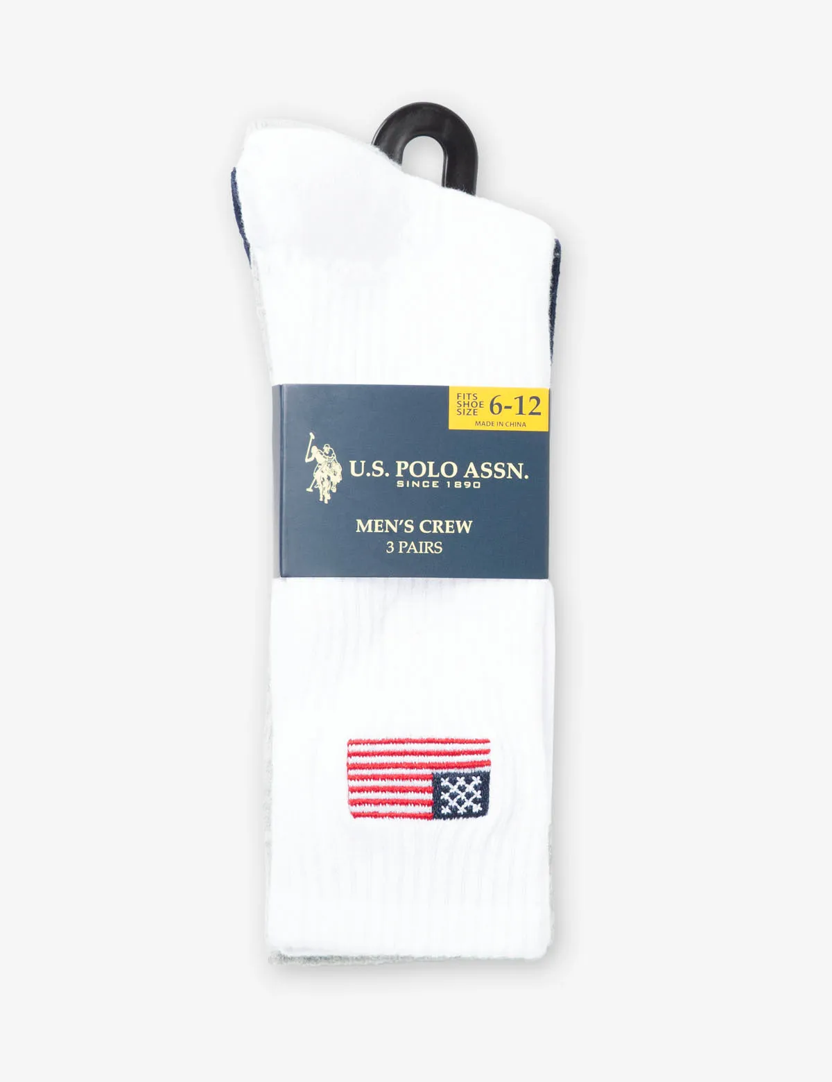 MENS 3PK FLAG ASSORTED CREW SOCKS sold by U.S. Polo Assn. product image thumbnail 2