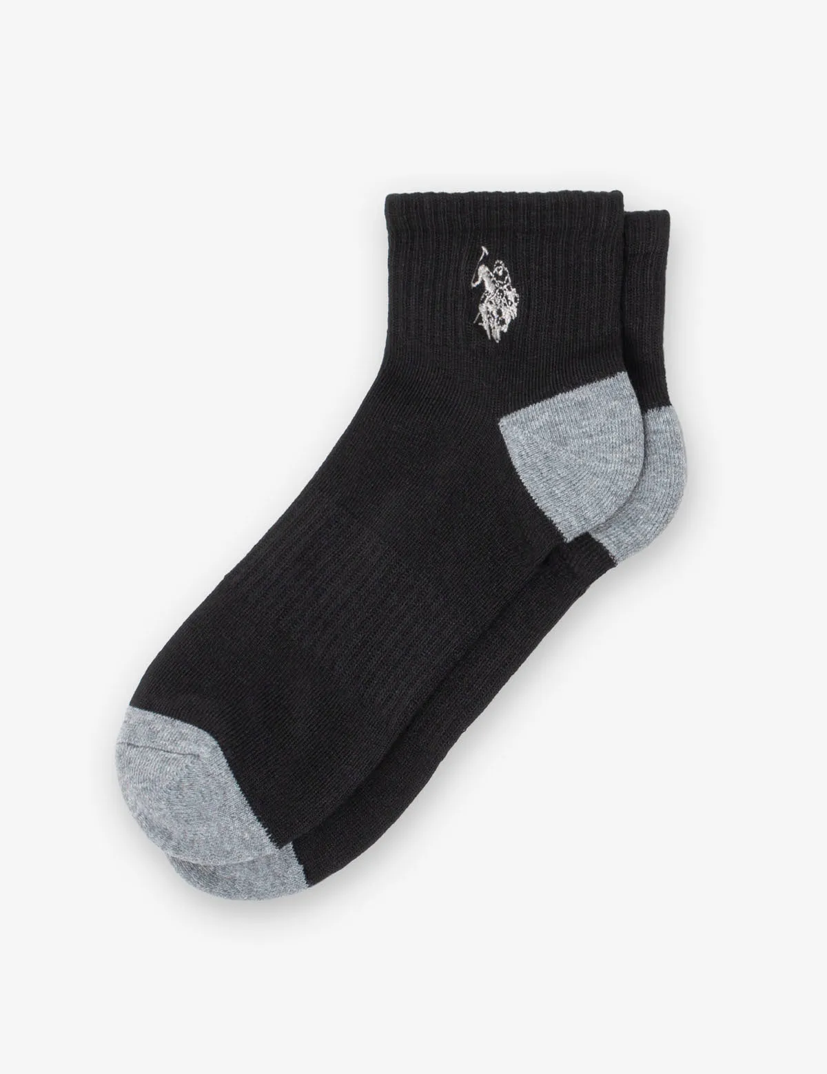 MENS 6PK BLACK QUARTER CREW SOCKS sold by U.S. Polo Assn.