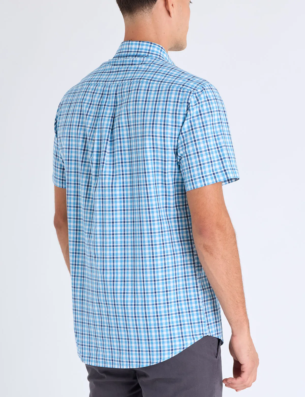 SHORT SLEEVE BOX PLAID MADRAS SHIRT sold by U.S. Polo Assn. product image thumbnail 4