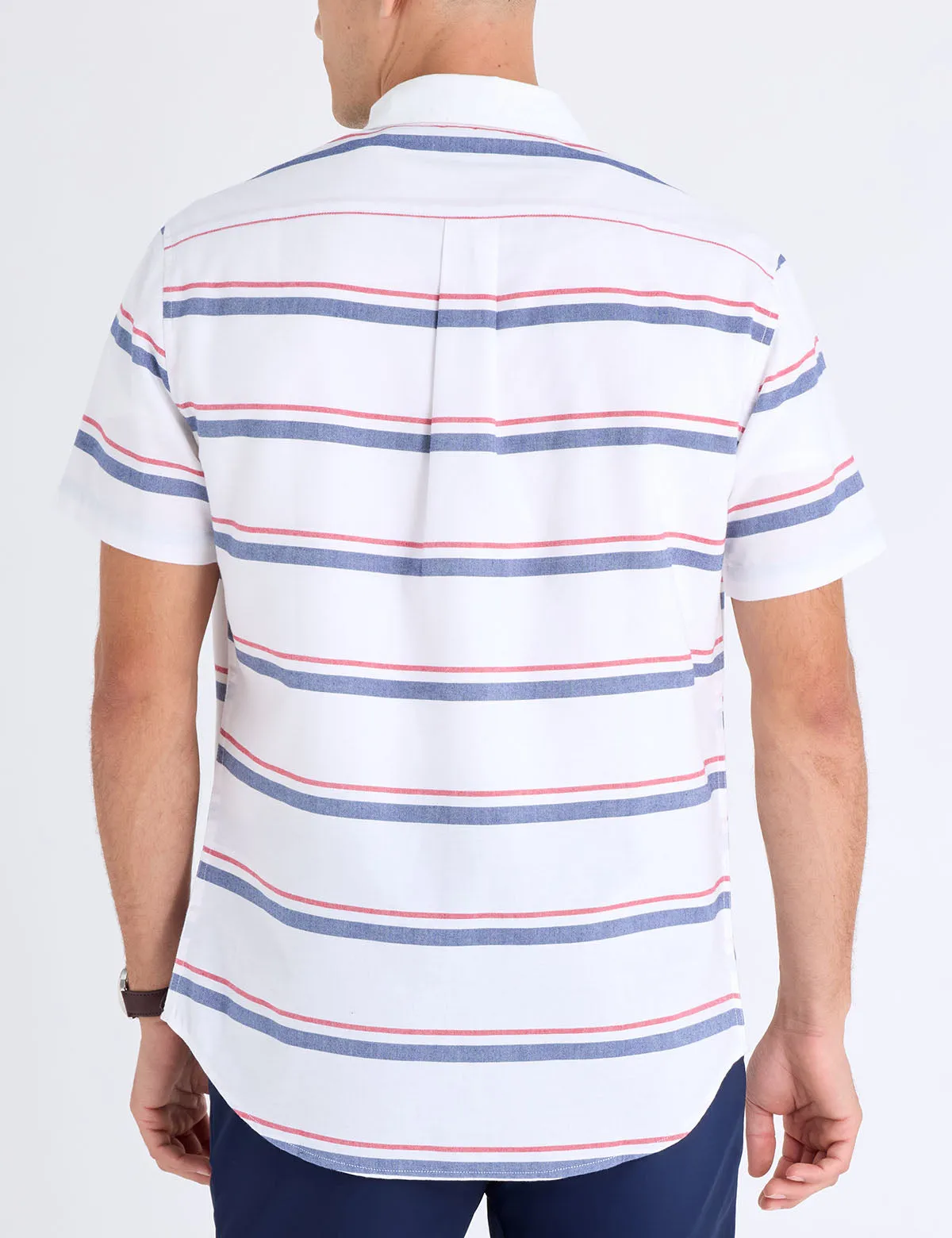 SHORT SLEEVE ENGINEERED STRIPE OXFORD SHIRT sold by U.S. Polo Assn. product image thumbnail 4