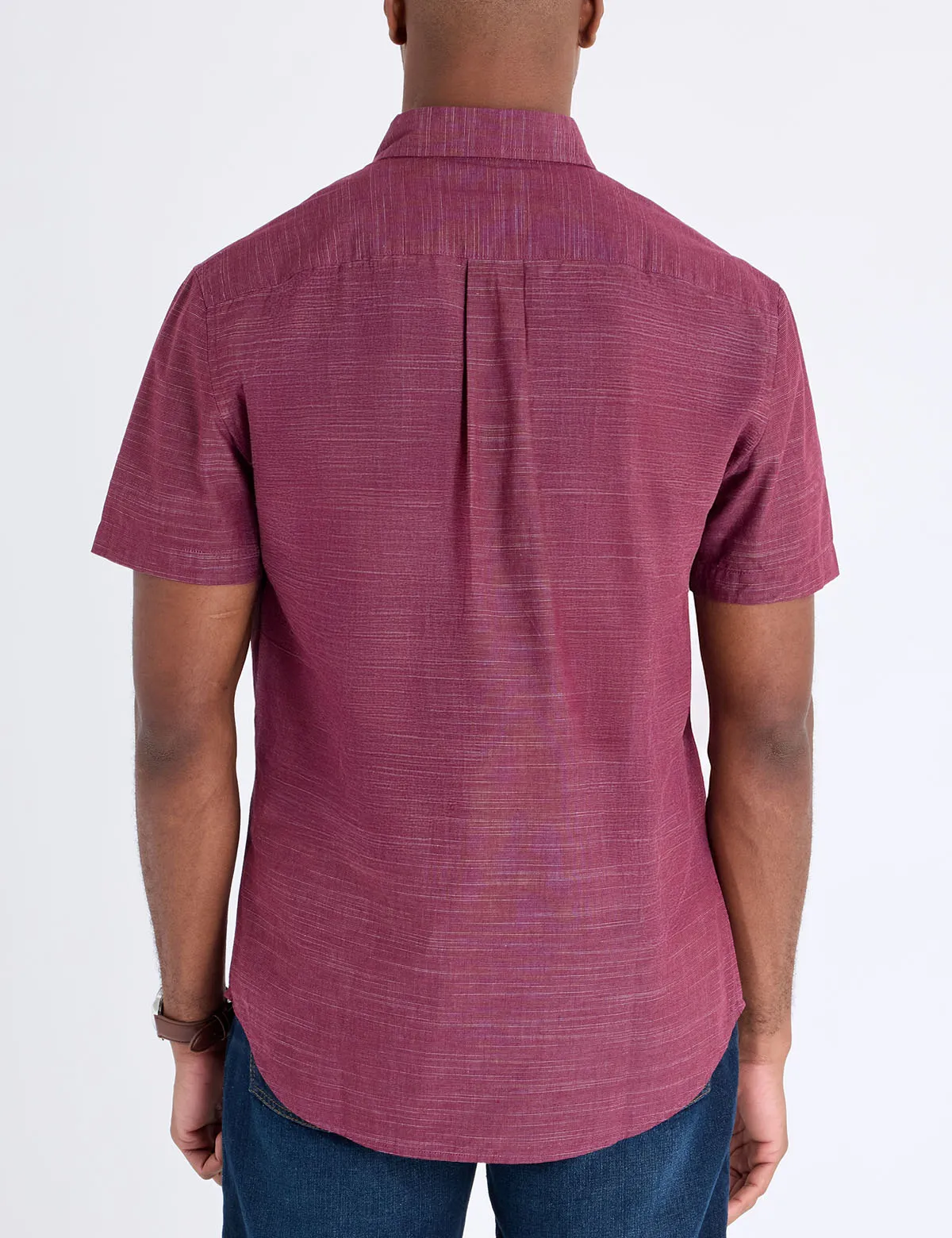 SHORT SLEEVE HORIZONTAL TEXTURE STRIPE SHIRT sold by U.S. Polo Assn. product image thumbnail 4