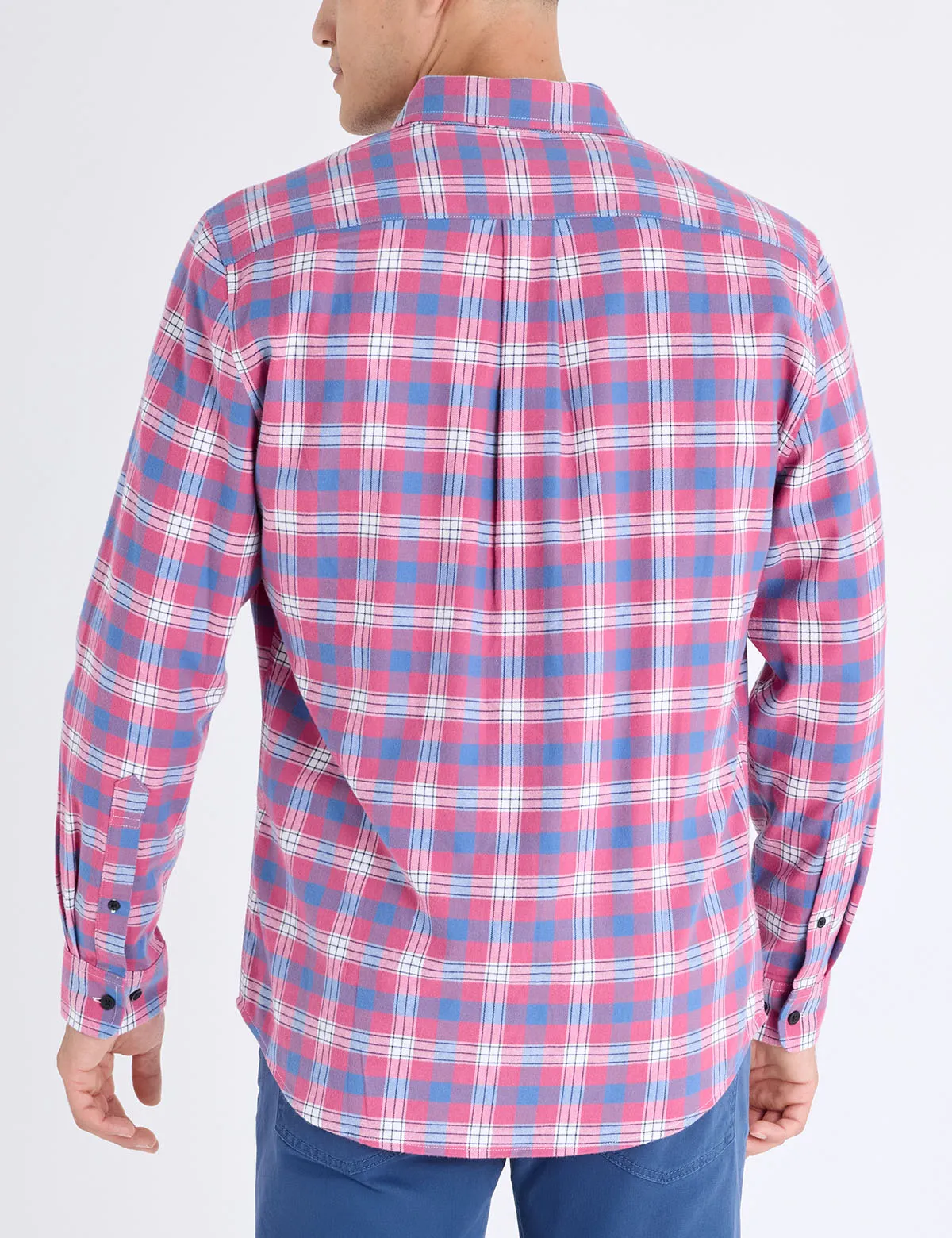 LONG SLEEVE LARGE PLAID PEACHED TWILL SHIRT sold by U.S. Polo Assn. product image thumbnail 3