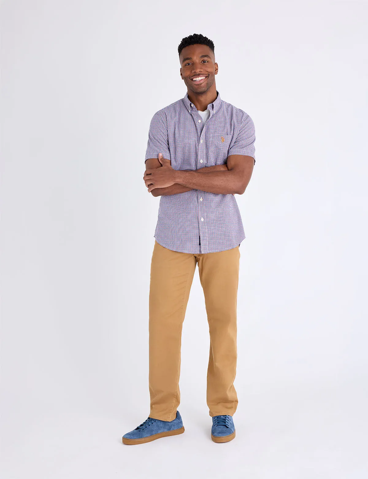 SHORT SLEEVE BOX PLAID MADRAS SHIRT sold by U.S. Polo Assn. product image thumbnail 3