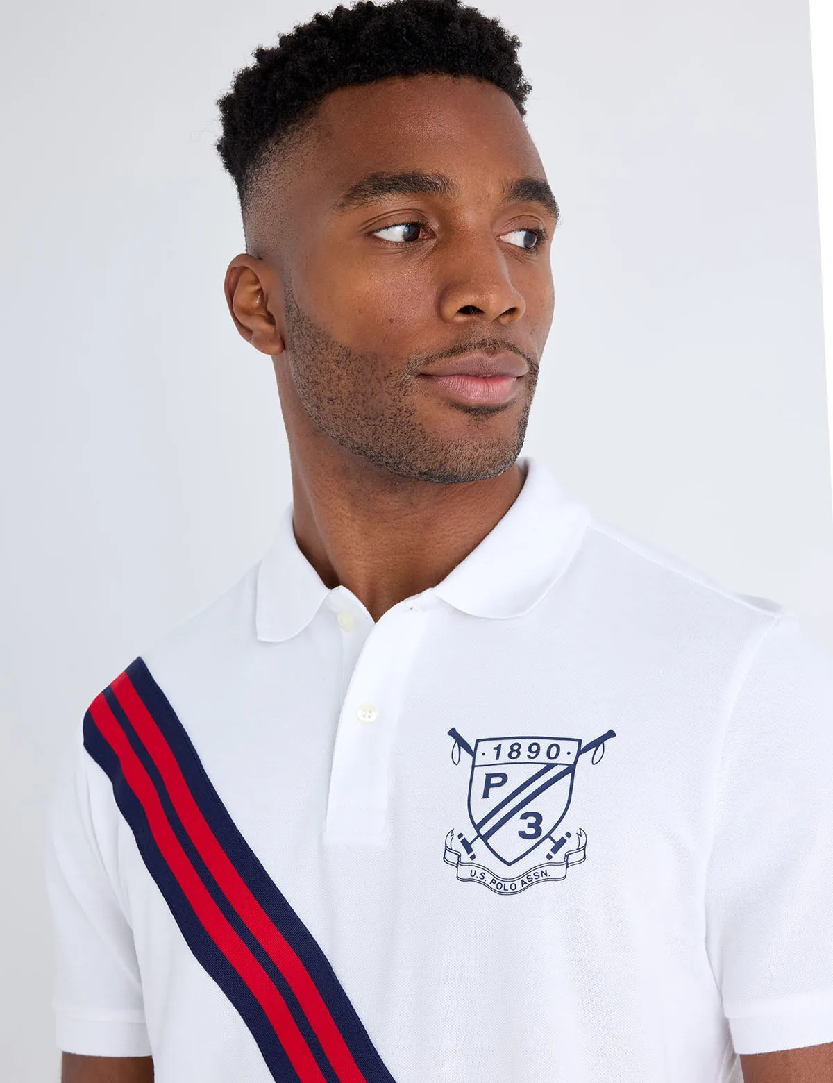 RIB KNIT SASH CREST PIQUE POLO SHIRT sold by U.S. Polo Assn. product image thumbnail 2