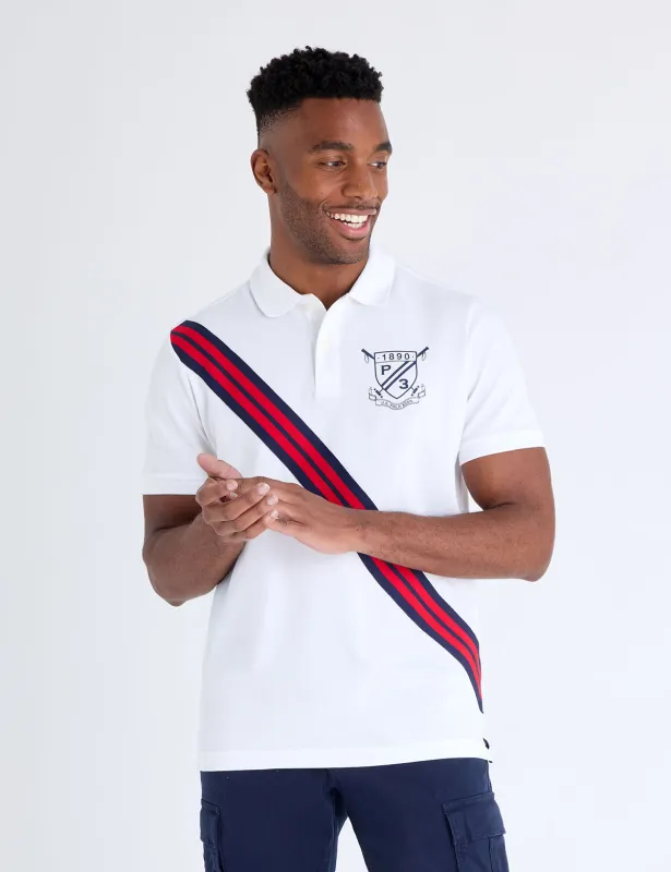 RIB KNIT SASH CREST PIQUE POLO SHIRT sold by U.S. Polo Assn.