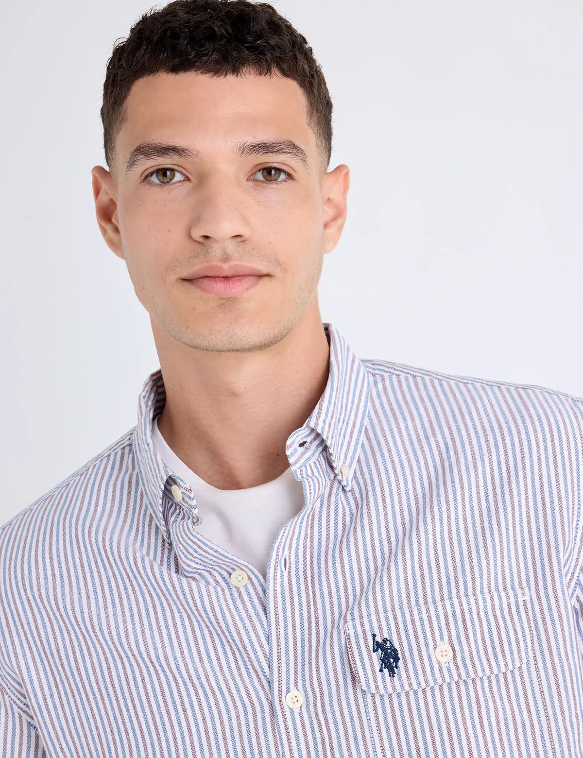 LONG SLEEVE VERTICAL STRIPE OXFORD SHIRT sold by U.S. Polo Assn. product image thumbnail 2