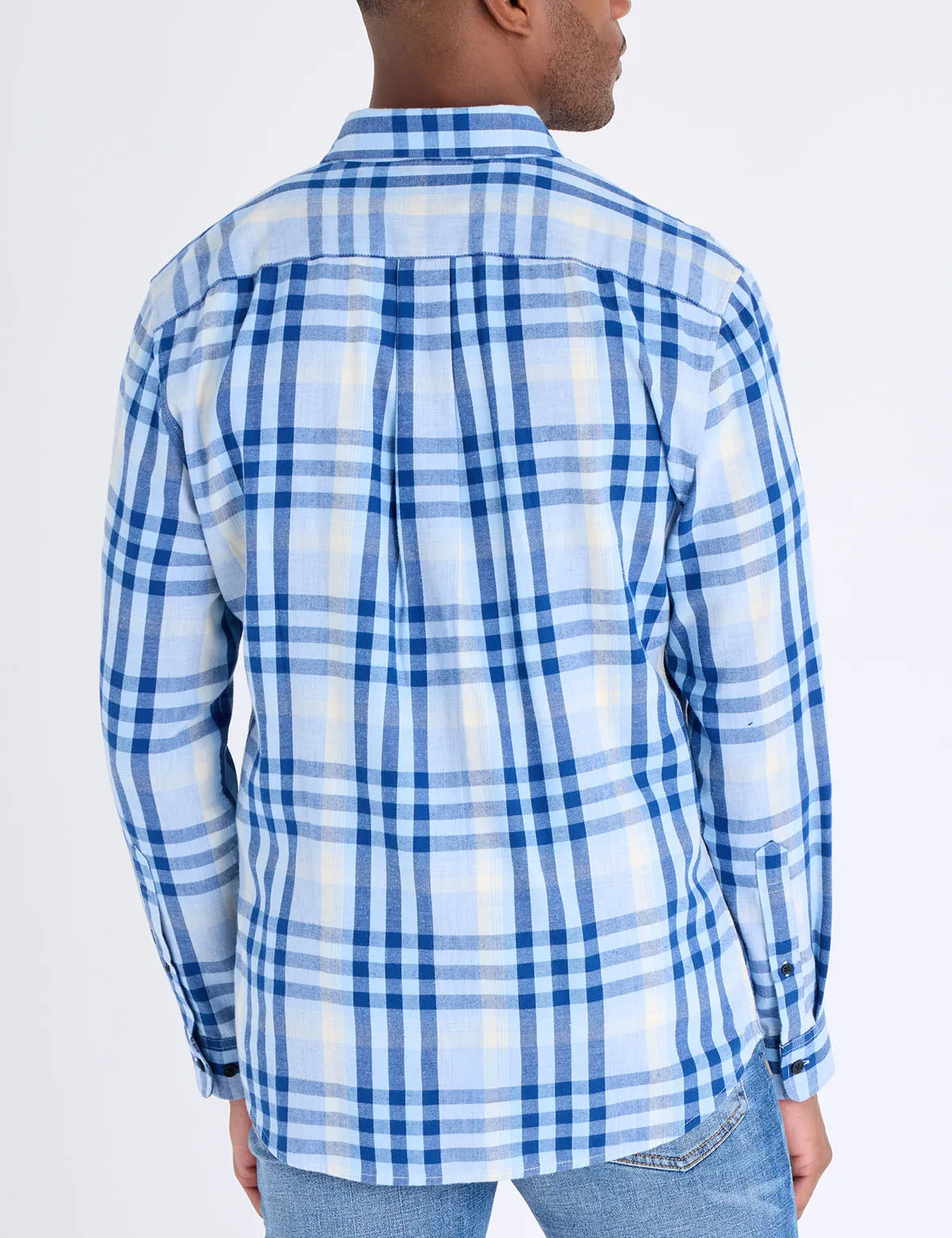 LONG SLEEVE LARGE PLAID PEACHED TWILL SHIRT sold by U.S. Polo Assn. product image thumbnail 4