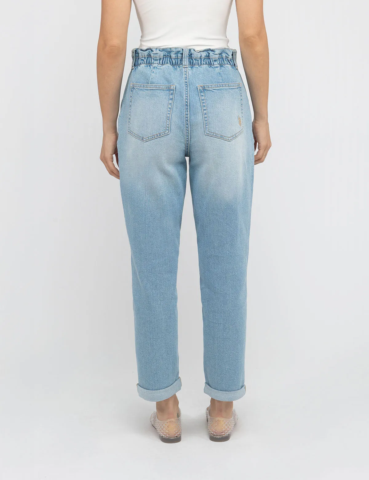 HIGH RISE PAPERBAG CROPPED JEANS sold by U.S. Polo Assn. product image thumbnail 3