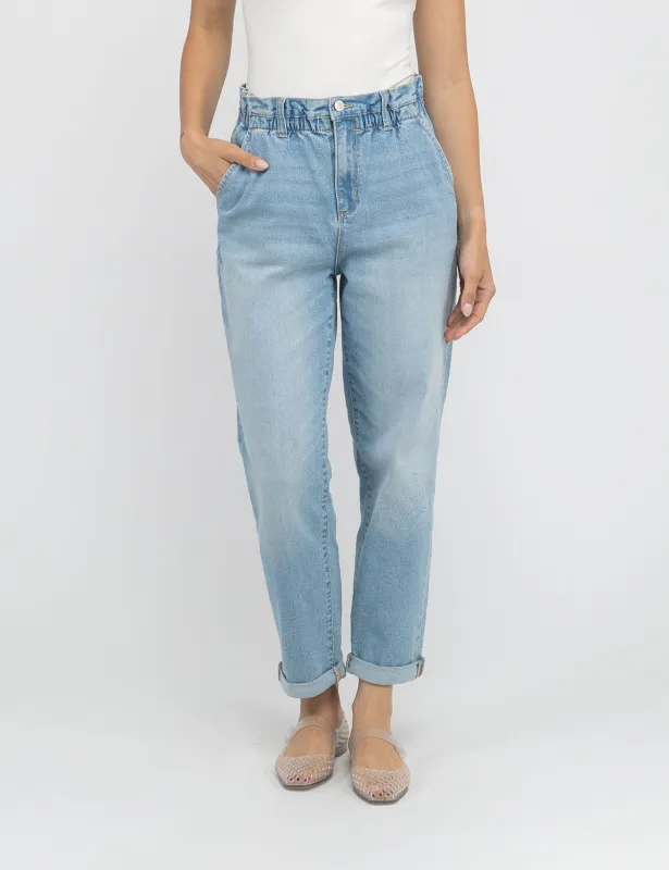 HIGH RISE PAPERBAG CROPPED JEANS sold by U.S. Polo Assn.