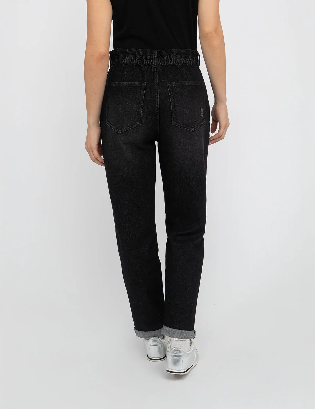 HIGH RISE PAPERBAG CROPPED JEANS sold by U.S. Polo Assn. product image thumbnail 3