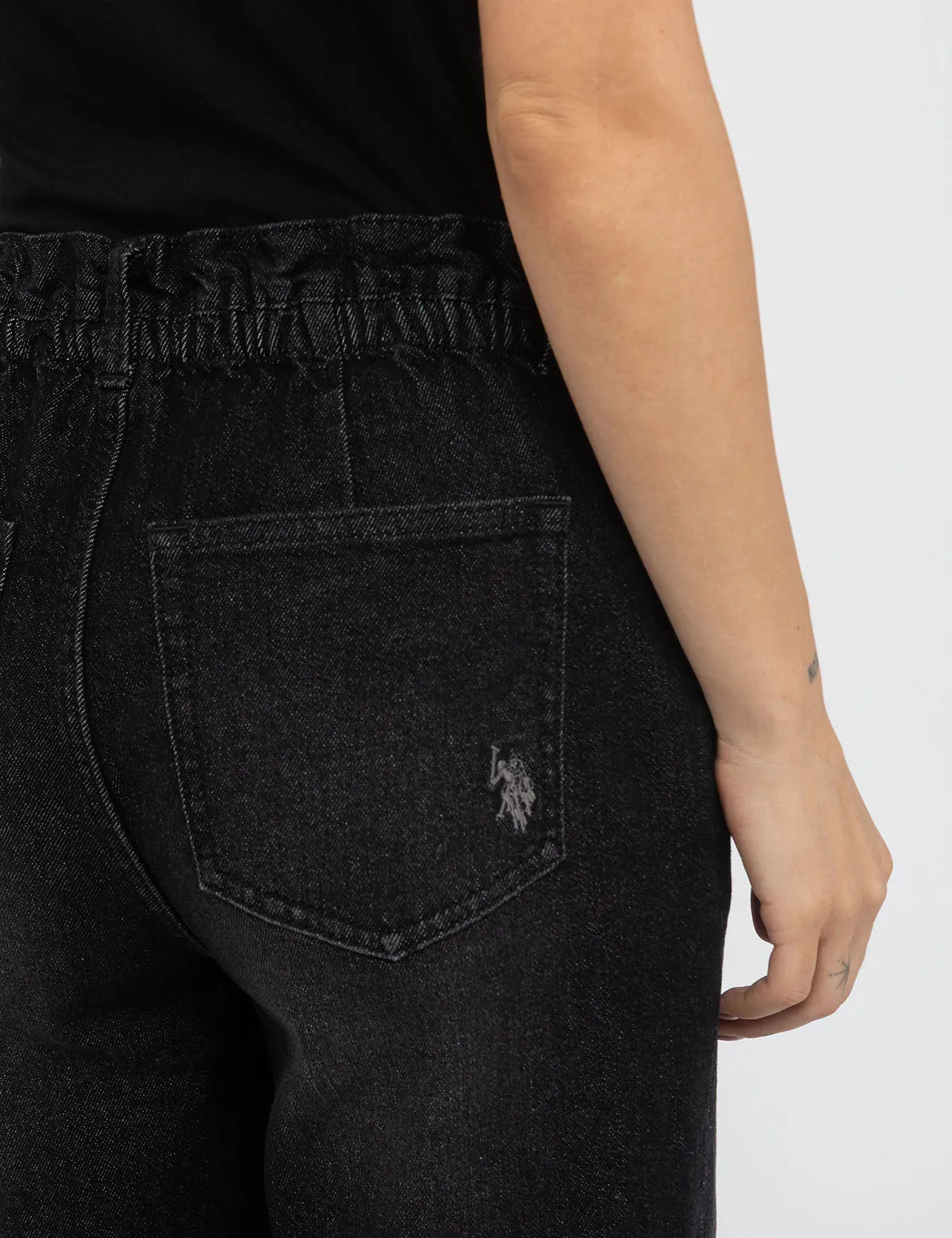 HIGH RISE PAPERBAG CROPPED JEANS sold by U.S. Polo Assn. product image thumbnail 4