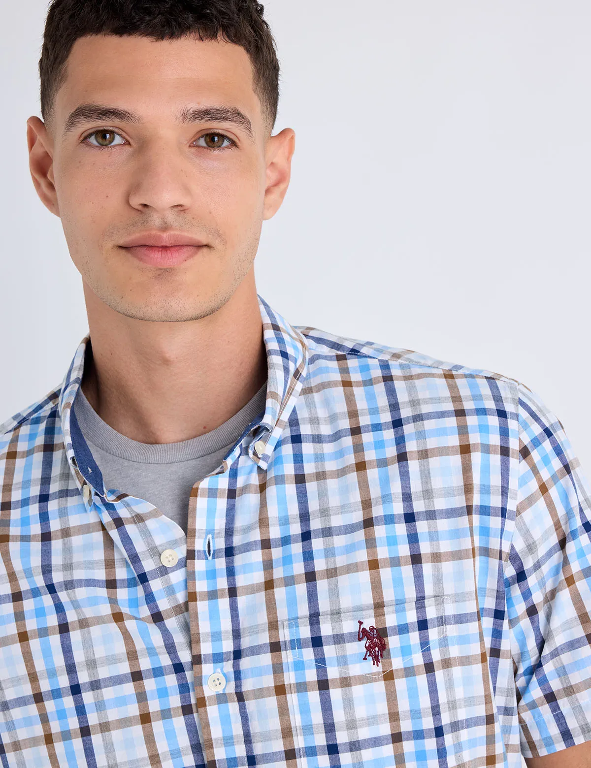 SHORT SLEEVE PLAID MADRAS SHIRT sold by U.S. Polo Assn. product image thumbnail 2