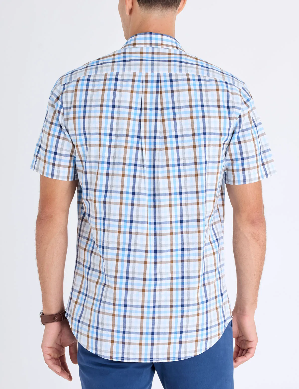 SHORT SLEEVE PLAID MADRAS SHIRT sold by U.S. Polo Assn. product image thumbnail 4