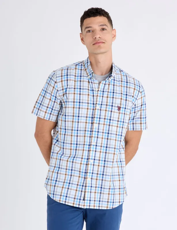 SHORT SLEEVE PLAID MADRAS SHIRT sold by U.S. Polo Assn.