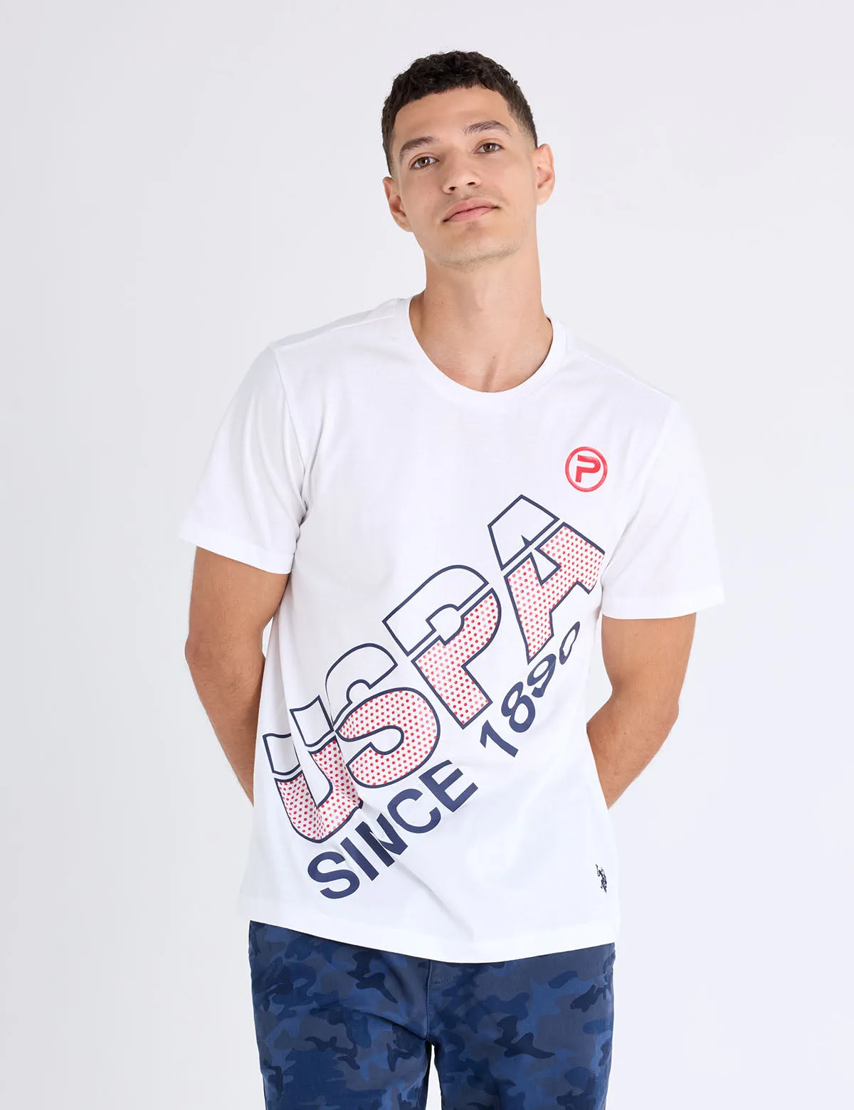 USPA CONTEMPORARY DOT PRINT JERSEY T-SHIRT sold by U.S. Polo Assn. product image thumbnail 3