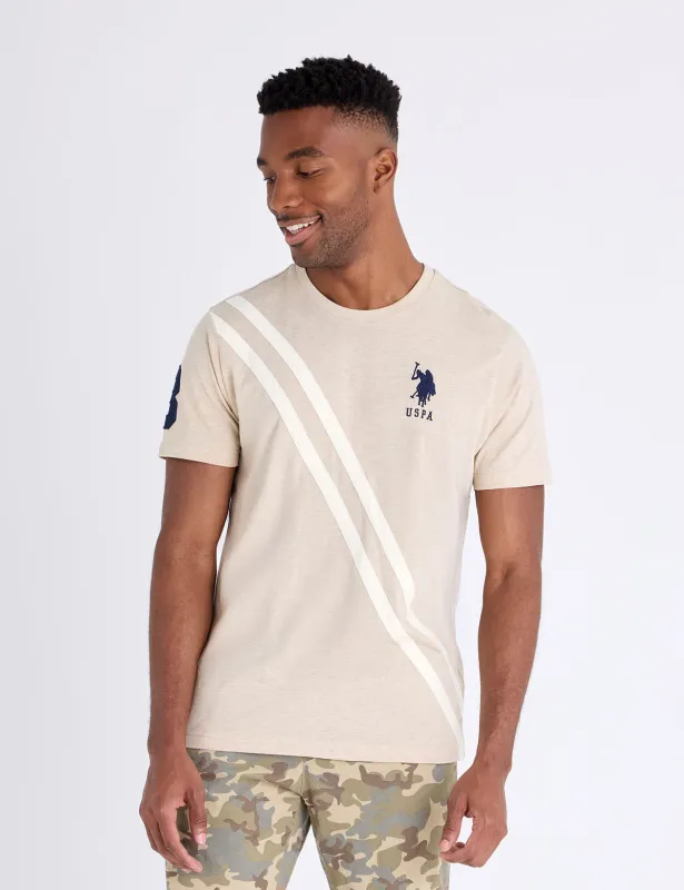 DIAGONAL SASH TONAL JERSEY T-SHIRT sold by U.S. Polo Assn.