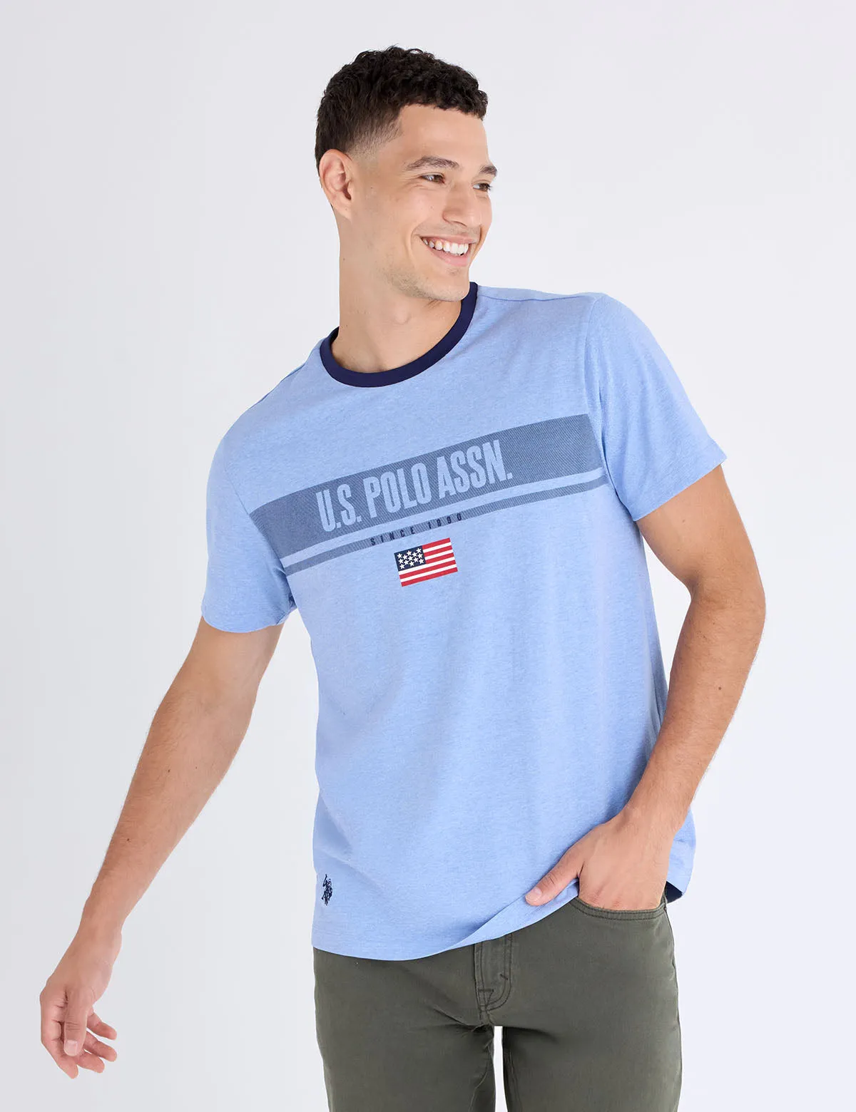 TRICOT WORDMARK JERSEY GRAPHIC T-SHIRT sold by U.S. Polo Assn.