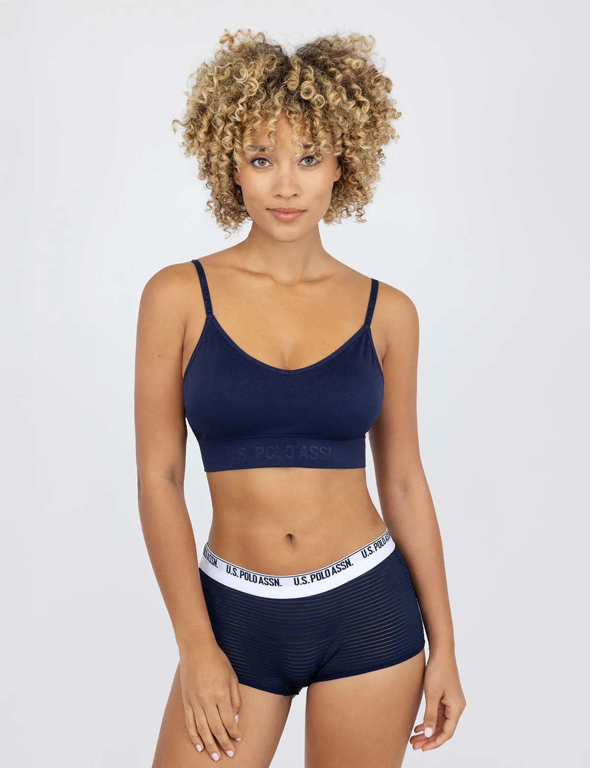 5PK STRIPE MICROFIBER BOYSHORTS sold by U.S. Polo Assn.