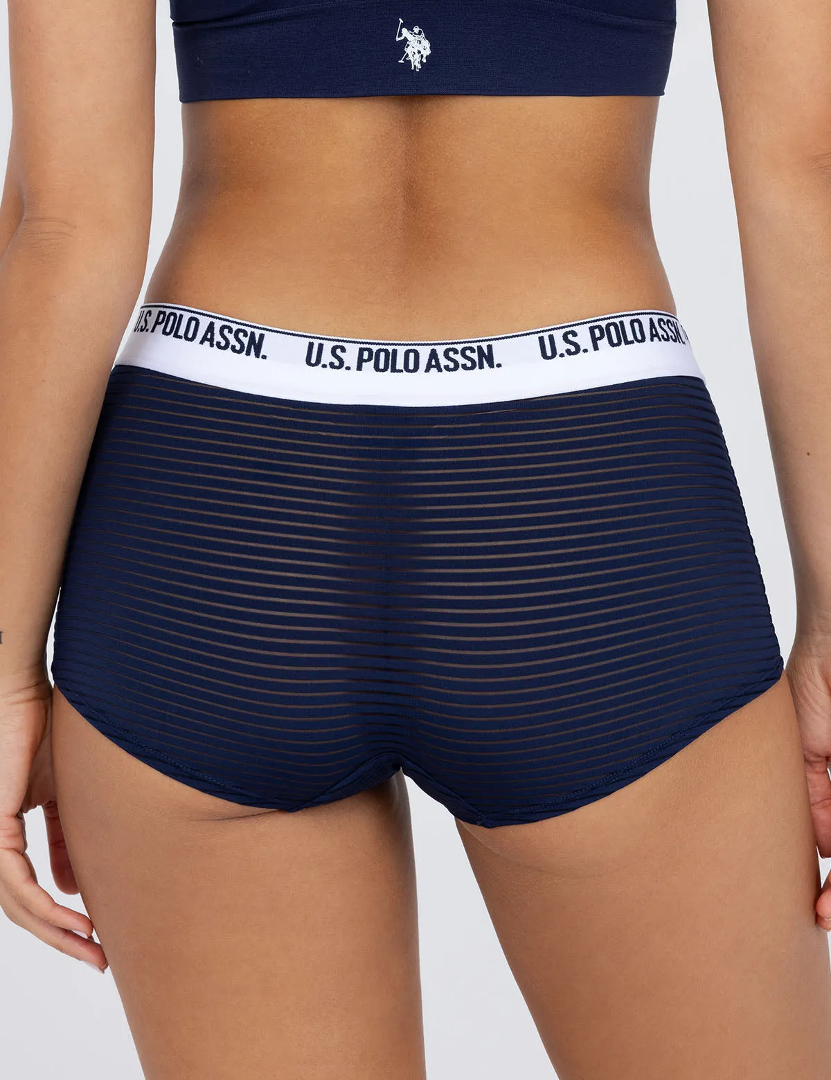 5PK STRIPE MICROFIBER BOYSHORTS sold by U.S. Polo Assn. product image thumbnail 2