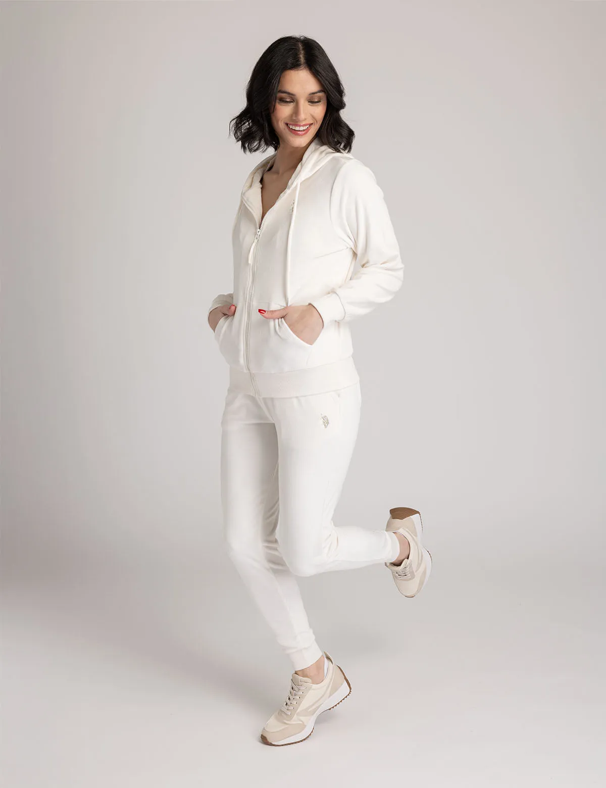 VELOUR ZIP UP HOODIE sold by U.S. Polo Assn. product image thumbnail 4