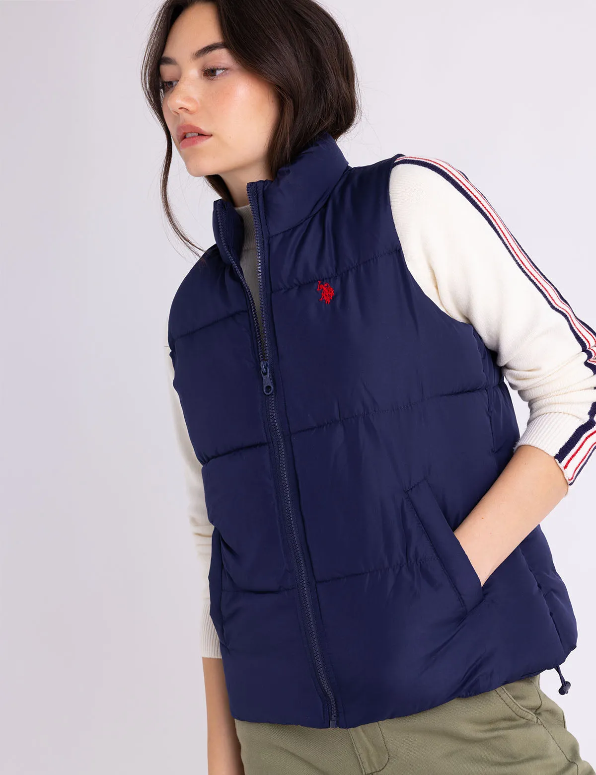 CLASSIC PUFFER VEST WITH ZIP POCKETS sold by U.S. Polo Assn.