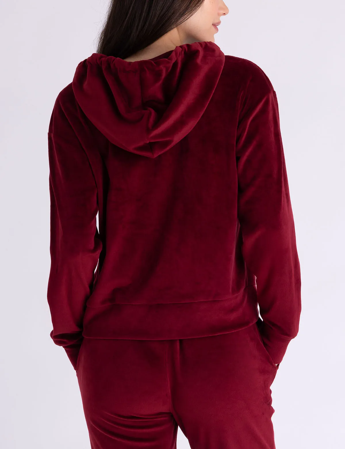 VELOUR RHINESTONE ZIP UP HOODIE sold by U.S. Polo Assn. product image thumbnail 4