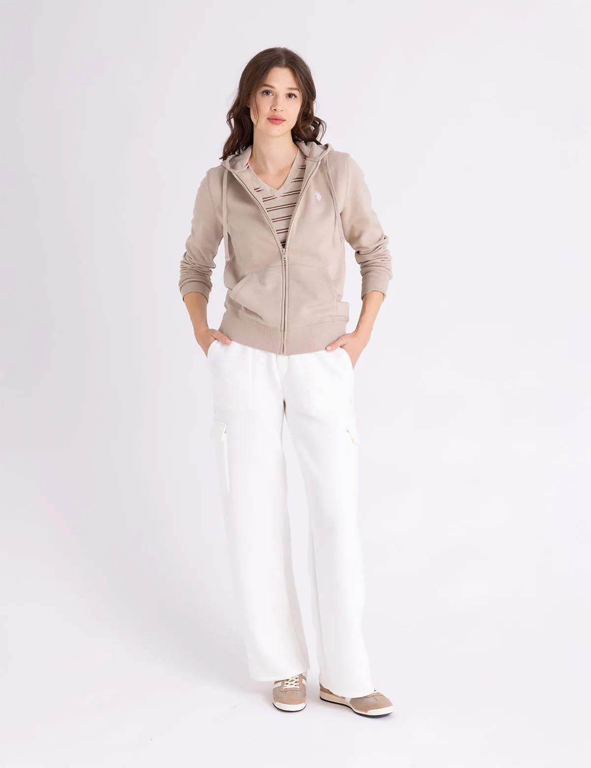 FLEECE FULL ZIP LOGO HOODIE sold by U.S. Polo Assn. product image thumbnail 4