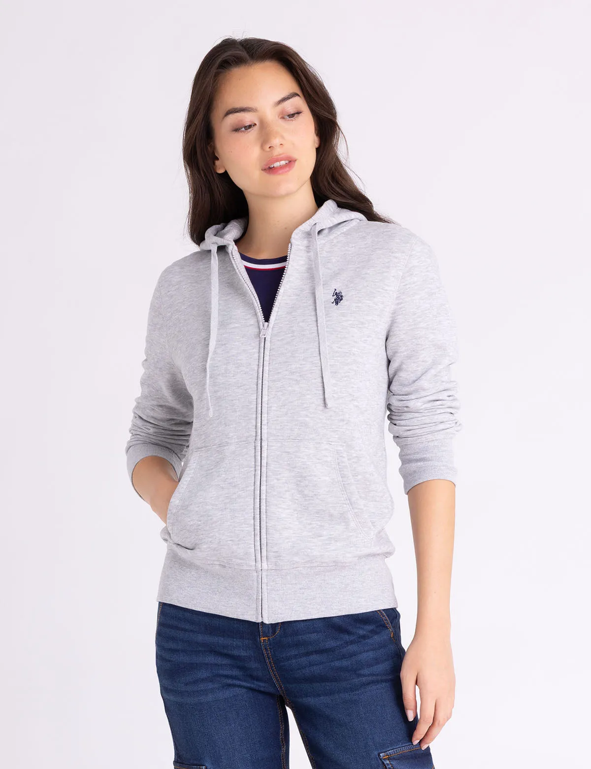 FLEECE FULL ZIP LOGO HOODIE sold by U.S. Polo Assn. product image thumbnail 5