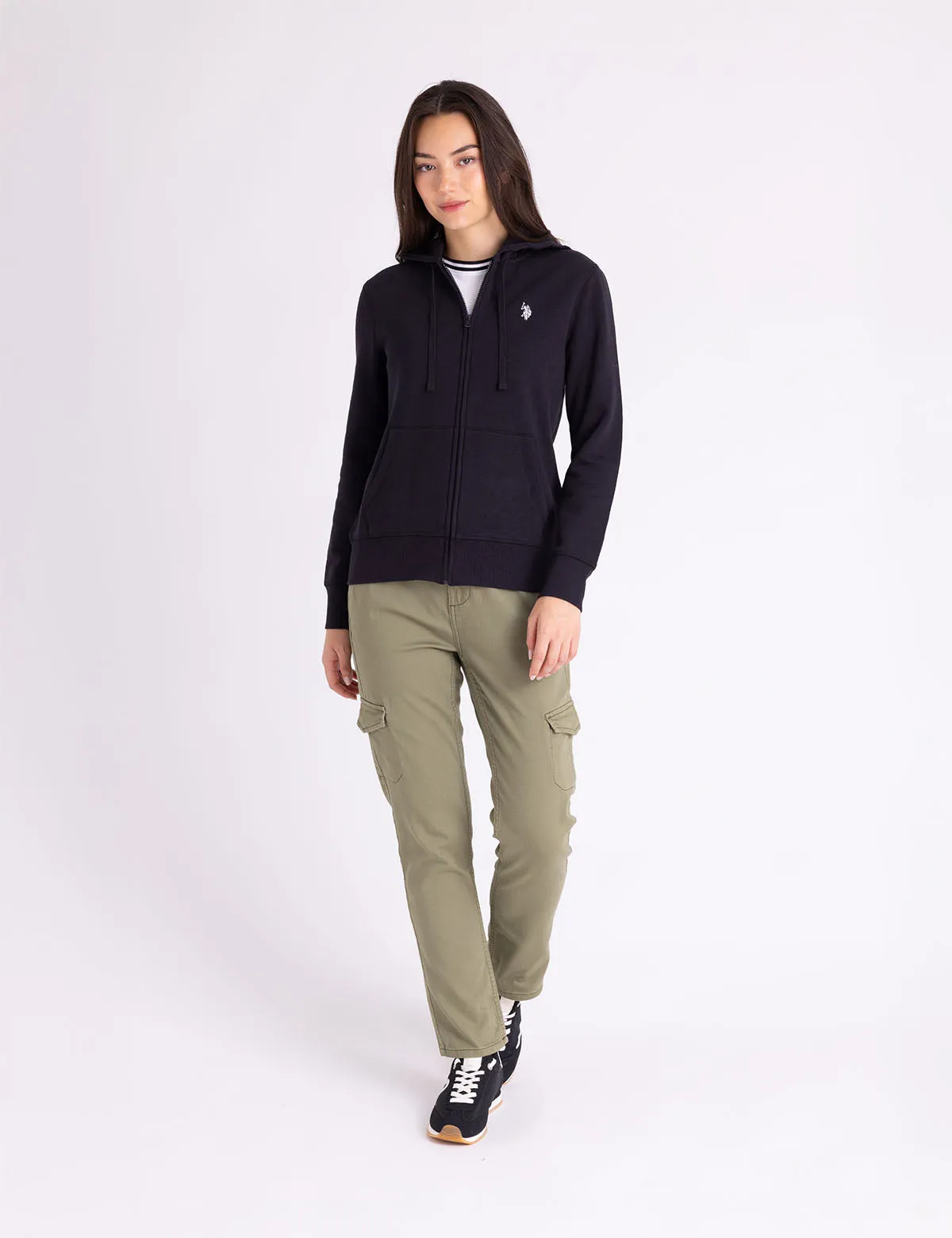 FLEECE FULL ZIP LOGO HOODIE sold by U.S. Polo Assn. product image thumbnail 3