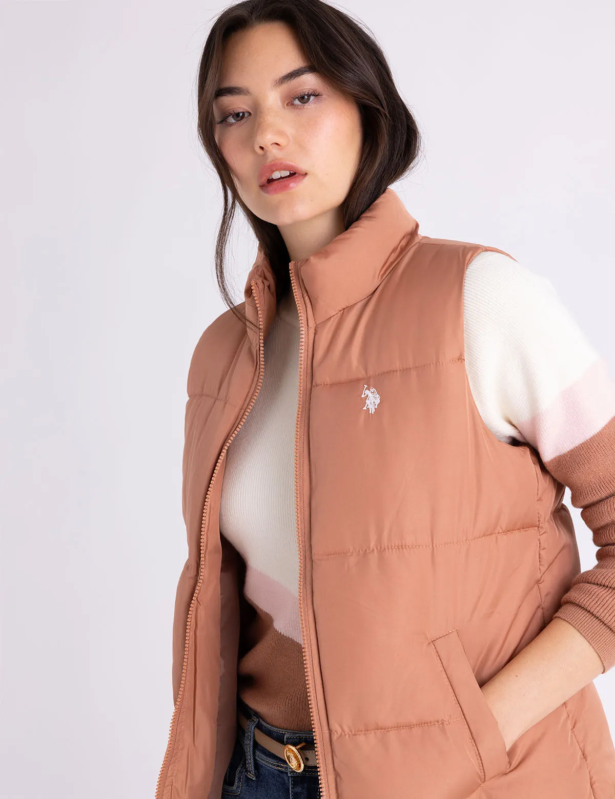 CLASSIC PUFFER VEST WITH ZIP POCKETS sold by U.S. Polo Assn. product image thumbnail 2