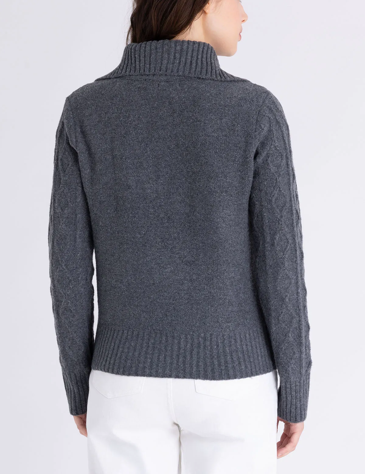 FULL ZIP CABLE SWEATER sold by U.S. Polo Assn. product image thumbnail 3