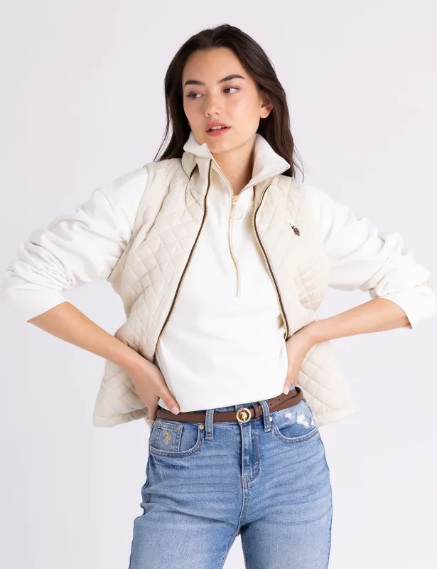 SIDE KNIT QUILTED VEST sold by U.S. Polo Assn.