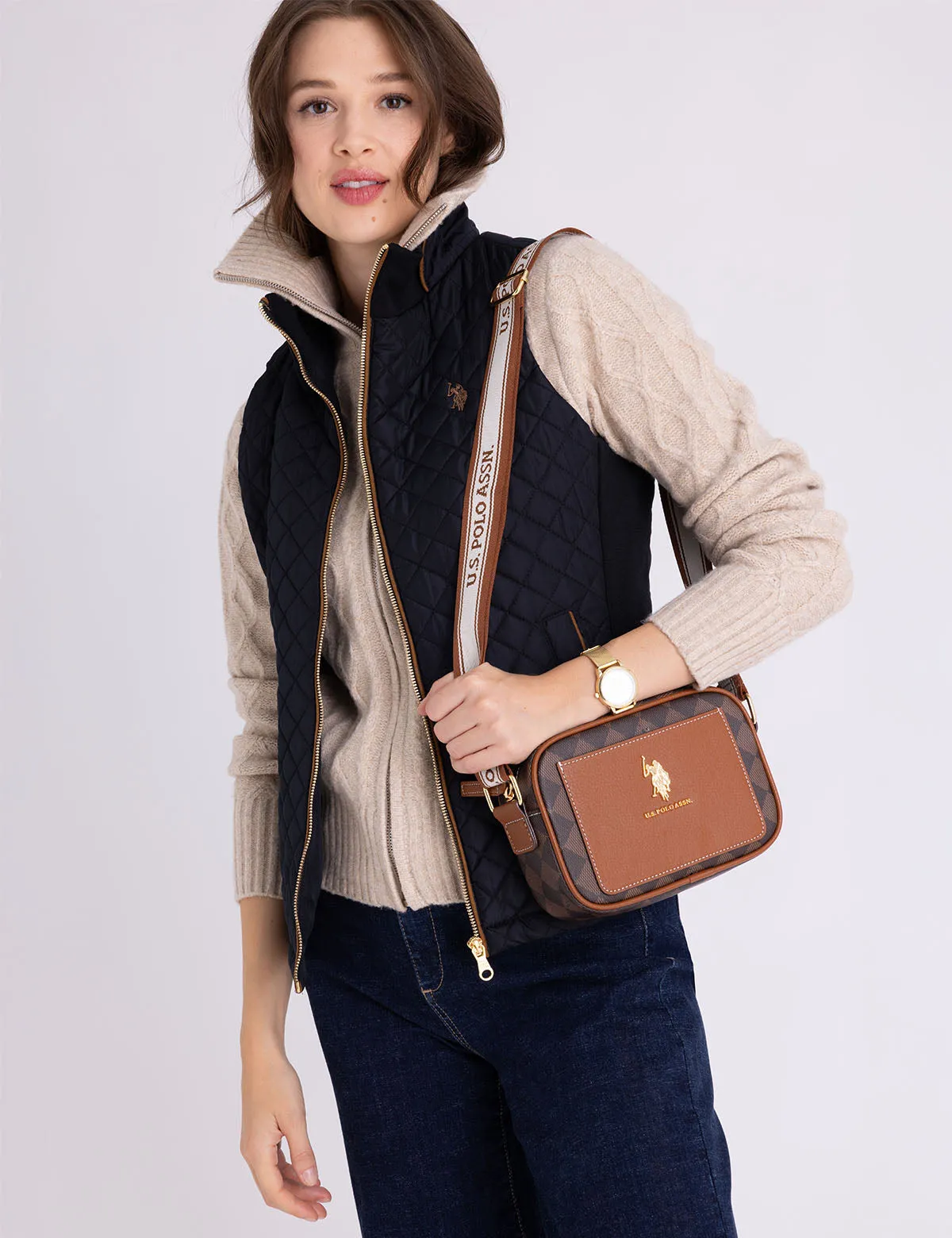 SIDE KNIT QUILTED VEST sold by U.S. Polo Assn. product image thumbnail 4
