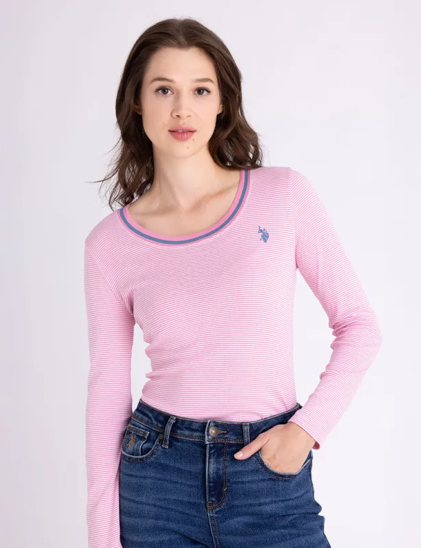 LONG SLEEVE RINGER T-SHIRT sold by U.S. Polo Assn.