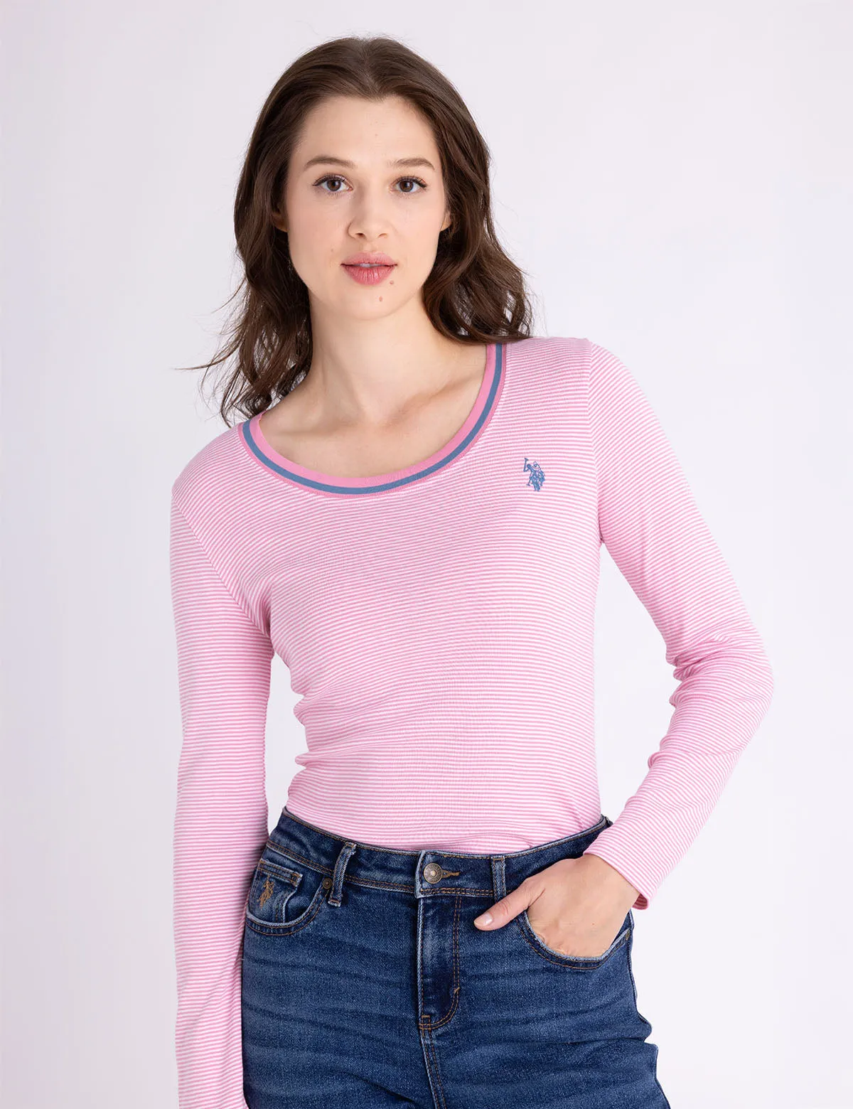 LONG SLEEVE RINGER T-SHIRT sold by U.S. Polo Assn.