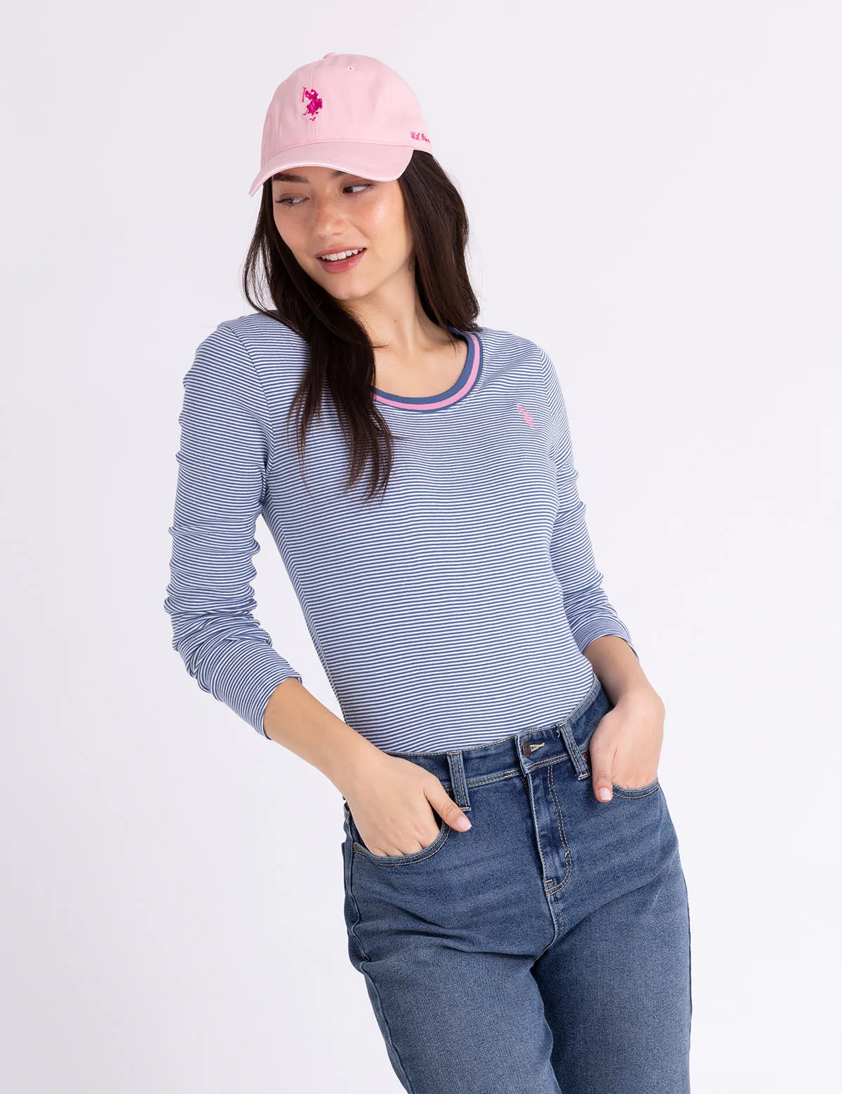 LONG SLEEVE RINGER T-SHIRT sold by U.S. Polo Assn. product image thumbnail 3
